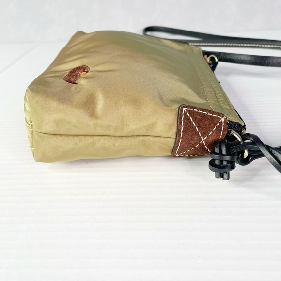 Dooney & Bourke Vintage Small Beige Nylon Leather Crossbody Purse Handbag 1975 - Picture 4 of 16